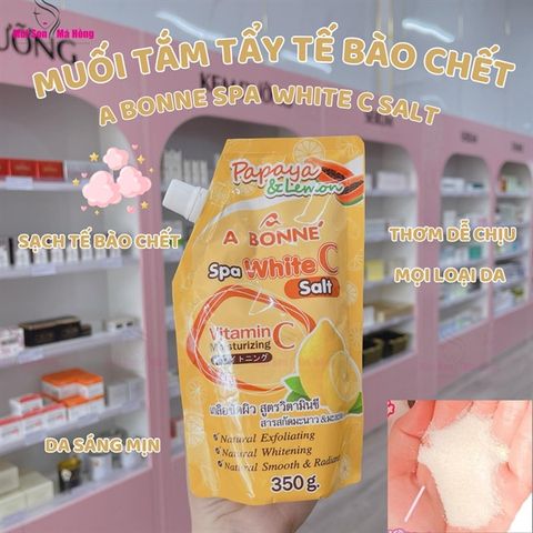 Muối Tắm Sữa Tẩy Tế Bào Chết A Bonné Spa White C Salt 350gr
