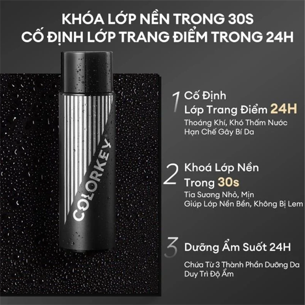Xịt Khóa Makeup Lâu Trôi Colorkey Spray 100ml