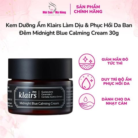 Kem Dưỡng Klairs Midnight Blue Calming Cream 30ml