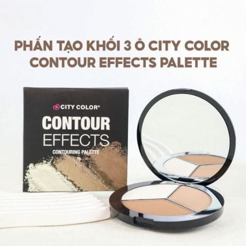 Phấn Tạo Khối 3 Ô City Color Contour Effects Palette 3.5g