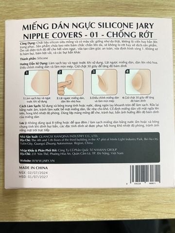 Miếng Dán Ngực Silicone Jary Nipple Covers 01 Chống Rớt