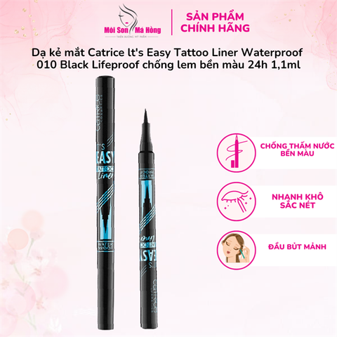 Bút Dạ Kẻ Mắt Chống Thấm Nước Catrice It’s Easy Tattoo Liner Waterproof 010 Black Lifeproof
