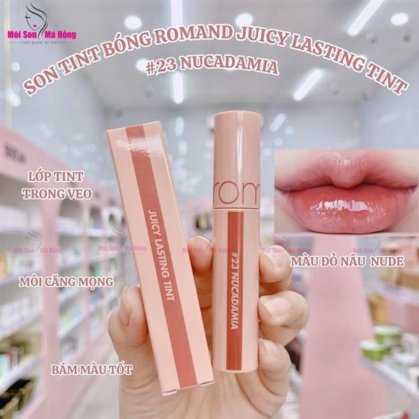 [Màu 1-39] Son Tint Lì, Căng Bóng Romand The Juicy Lasting Tint 5.5g