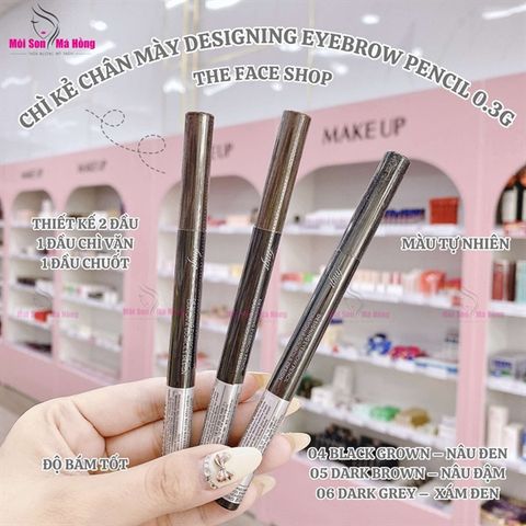 Chì kẻ mày 2 đầu Designing Eyebrow Pencil fgmt The Face Shop