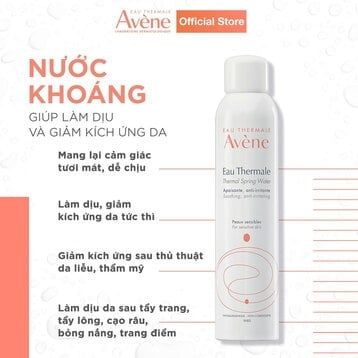 Xịt Khoáng Avène Cấp Nước, Làm Dịu & Giảm Kích Ứng 300ml Thermal Spring Water