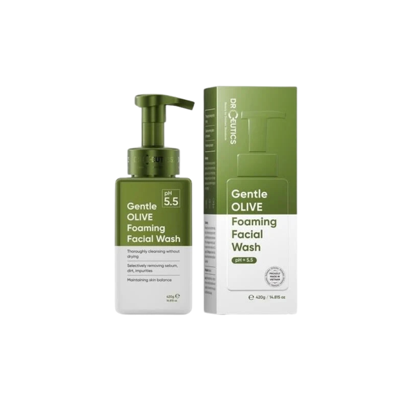 Sữa Rửa Mặt DRCEUTICS Gentle Olive Cleansing Foam Giúp Làm Sạch Sâu Cho Mọi Loại Da  250G/ 420g - Không Mùi
