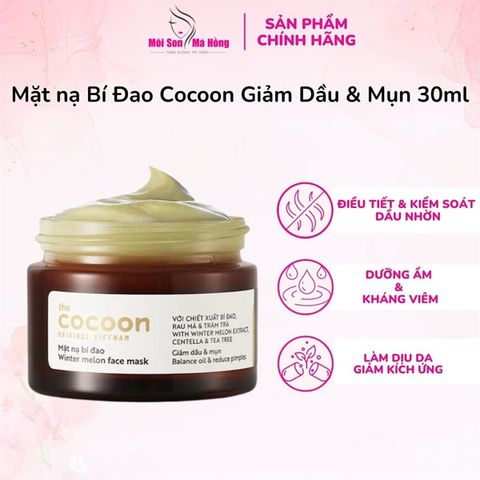 Mặt Nạ Cocoon Bí Đao Giảm Dầu & Mụn 30ml