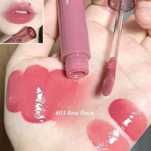 [Màu 01-10] Son Bóng Thuần Chay Cho Môi Căng Mọng, Mềm Mịn Romand Glasting Color Gloss 4g
