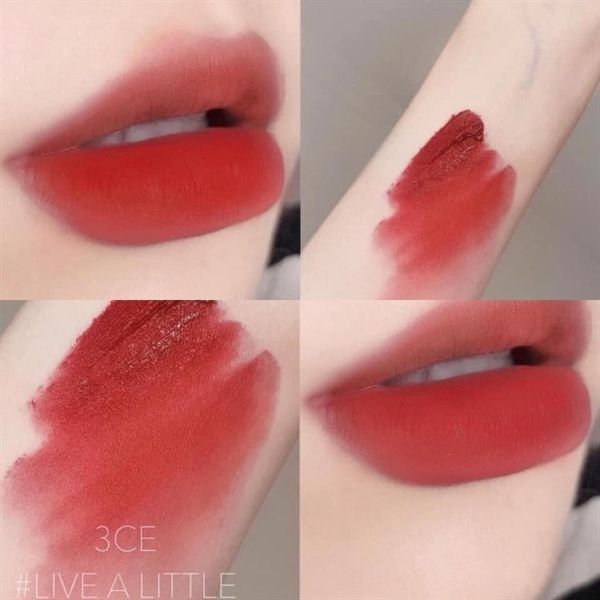 Son Kem Lì 3CE Mịn Nhẹ Live A Little - Đỏ Đất 4g Cloud Lip Tint