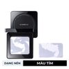 Phấn Phủ Carslan Dạng Nén Vỏ Đen Màu Tím 8g Black Magnetic Soft Mist Powder NÉN TÍM