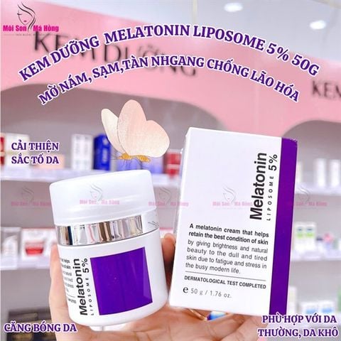 (CÔNG TY) Kem Dưỡng Mờ Nám, Chống Lão Hóa Melatonin Liposome 5% Maxclinic Time Return Cream 50g