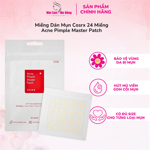 Miếng Dán Mụn Cosrx 24 Miếng Acne Pimple Master Patch