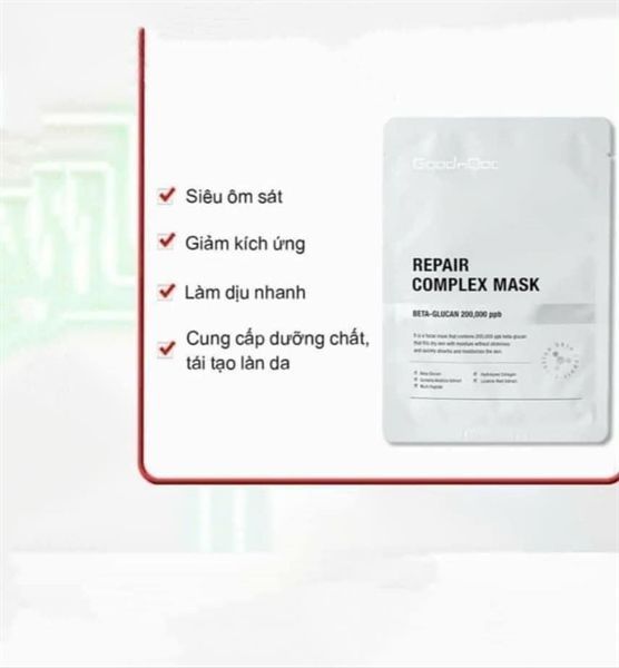 Mặt Nạ Cấp Ẩm, Dưỡng Sáng, Mềm Mịn Da Goodndoc Repair Complex Mask