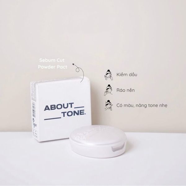 Phấn Phủ Dạng Nén About Tone Sebum Cut Powder Pact 9g