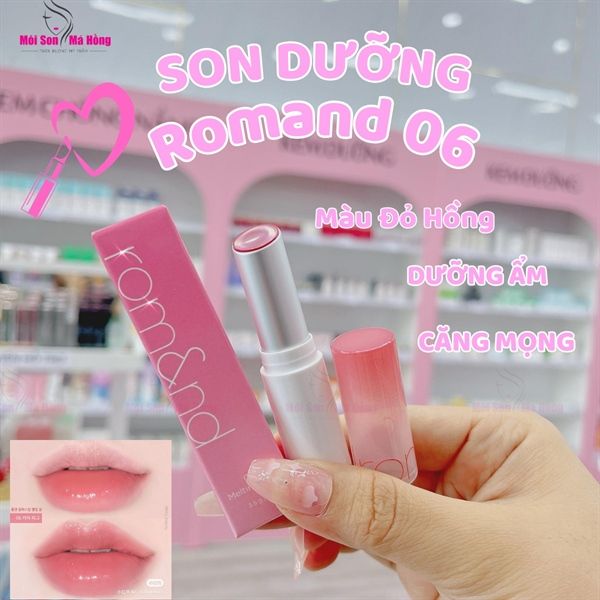 Son Dưỡng Dạng Thỏi Có Màu Thuần Chay Dưỡng Ẩm Mềm Môi Romand Glasting Melting Balm 3.5g