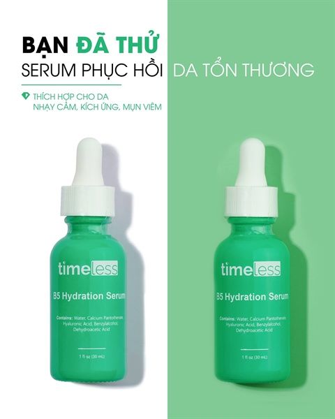 Serum Timeless Vitamin B5 Làm Dịu & Phục Hồi Da 30ml Vitamin B5 Serum