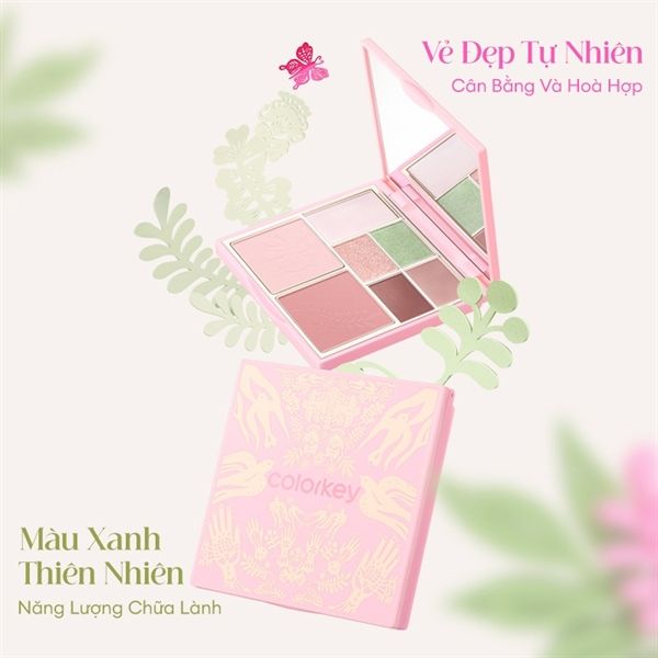 Bảng Phấn Trang Điểm Cho Mặt Và Mắt Colorkey Embrace Nature Seven Shade Makeup Palette
