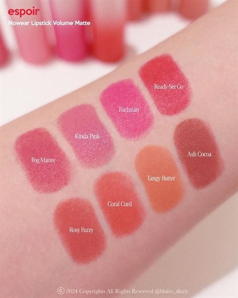 Son Thỏi Li Espoir Nowear Lipstick Volume Matte 3GR