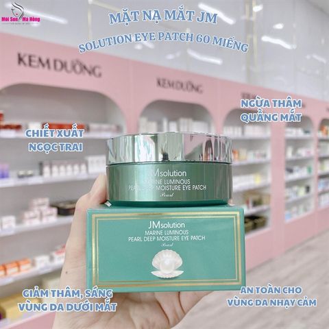 Mặt Nạ Mắt JMsolution Ngọc Trai Mờ Quầng Thâm, Nếp Nhăn 90g XANH