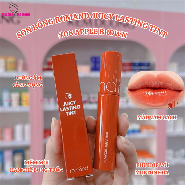 [Màu 1-39] Son Tint Lì, Căng Bóng Romand The Juicy Lasting Tint 5.5g