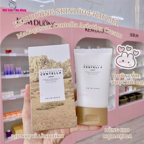 Kem Dưỡng Skin1004 Rau Má Dưỡng Ẩm, Phục Hồi Da 75g Madagascar Centella Asiatica Cream