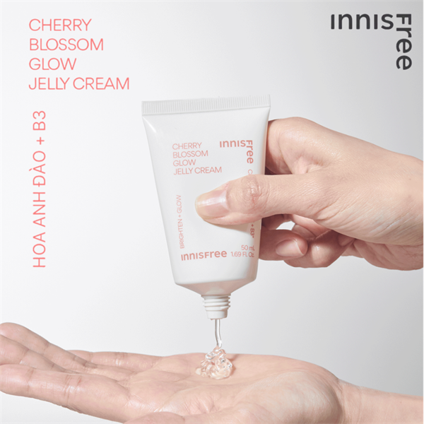Kem Dưỡng Ẩm Sáng Da innisfree Cherry Blossom Glow Jelly Cream + B3 50ml