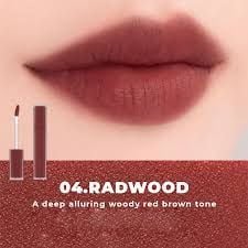 Son kem lì Romand Blur Fudge Tint 04 Radwood 5g - Nâu Gỗ Trầm