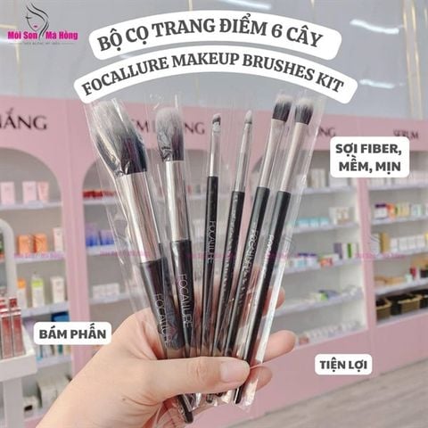 BỘ CỌ TRANG ĐIỂM FOCALLURE MAKEUP BRUSHES KIT SET 6 CÂY