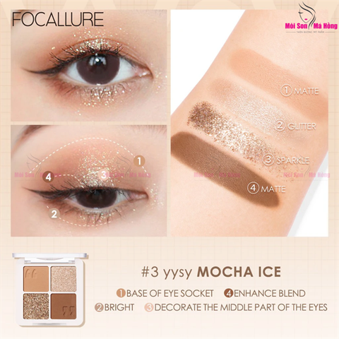Phấn mắt 4 ô Focallure FA177 #03