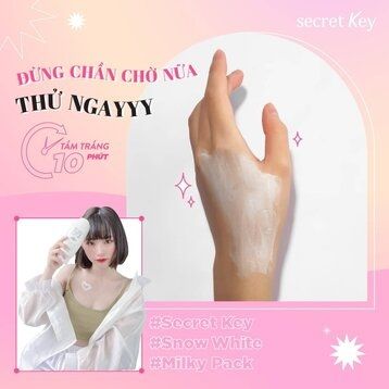 Kem Tắm Snow White Secret Key Dưỡng Sáng Da Mặt Và Cơ Thể 200g