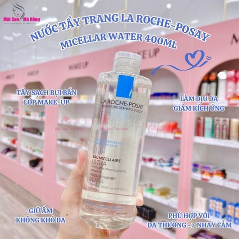(CÔNG TY) Nước Tẩy Trang La Roche-Posay Micellar Water Ultra Sensitive Skin Dành Cho Da Thường Da Nhạy Cảm 400ml