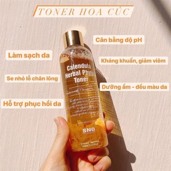 Nước Hoa Hồng Calendula Herbal Phyto SNO 200ml