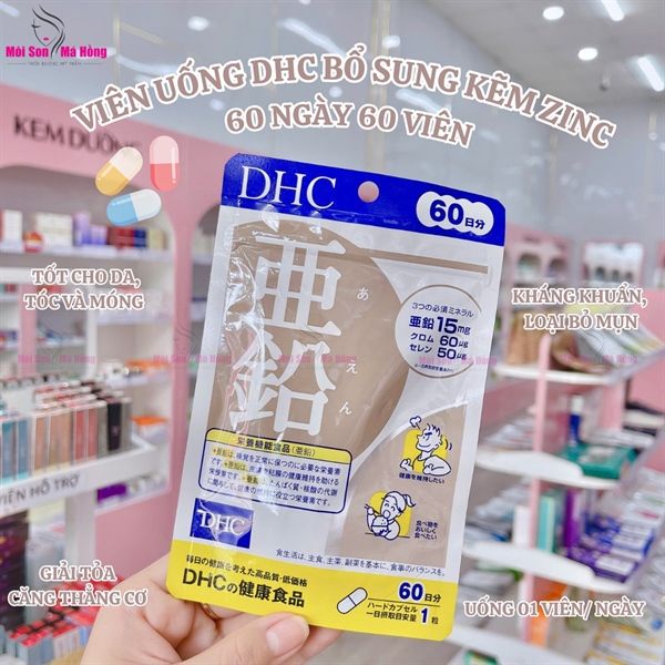 Viên uống bổ sung kẽm DHC 60 ngày gói 60 viên