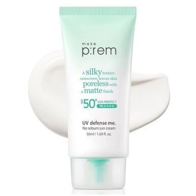 Kem Chống Nắng Make p:rem Vật Lý Kiềm Dầu Khô Ráo 50ml Uv Defense Me. No Sebum Sun Cream