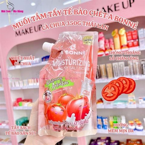 Muối tắm sữa spa a bonne' 350G moisturizing silky salt scrub tomato & milk