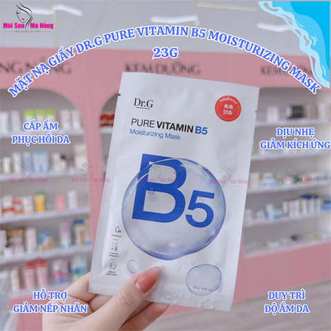Mặt nạ dưỡng ẩm và làm dịu da nhạy cảm Dr.G Pure Vitamin B5 Moisturizing Mask 23g