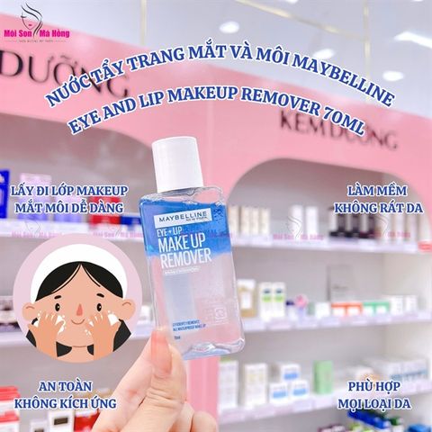 Tẩy Trang Mắt Môi Maybelline Make Up Remover Eye Lip - 70ml