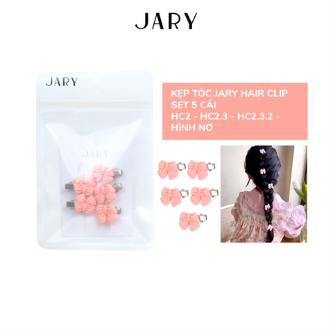 KẸP TÓC JARY HAIR CLIP SET 5 CÁI - HC2 - HC2.3 - HC2.3.2 - HÌNH NƠ