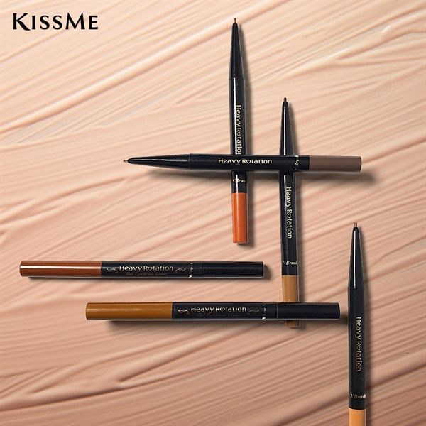 Bút Chì Sáp Kẻ Lông Mày 2 Đầu Kissme Siêu Mịn Màu Nâu Tự Nhiên 04 Natural Brown