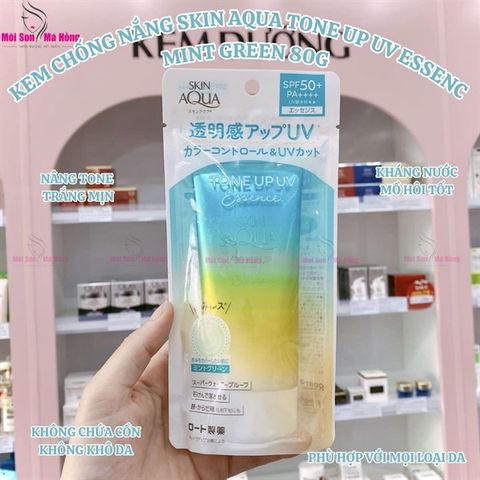 Chống nắng Skin Aqua Toneup Essence 80g / Mint Green