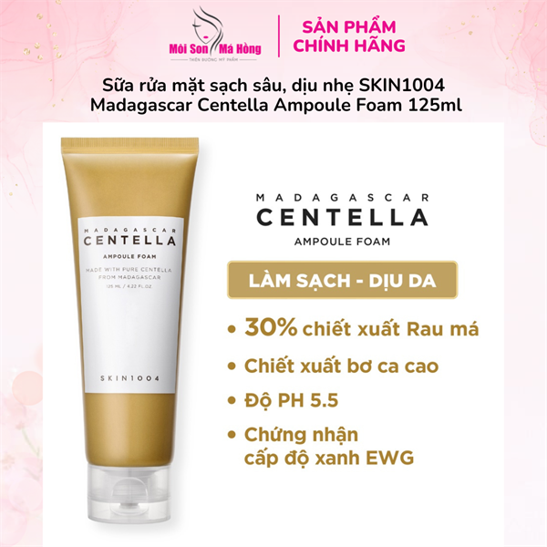 Sữa Rửa Mặt Skin1004 Làm Sạch Sâu Cho Da Nhạy Cảm 125ml