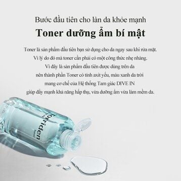 Toner Torriden Dưỡng Ẩm, Sáng Bóng Da 300ml DIVE-IN Low Molecular Hyaluronic Acid Toner