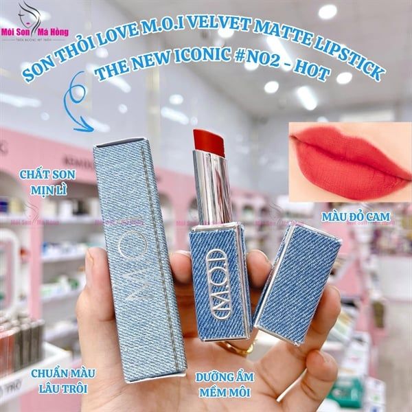 NO.2 - HOT - ĐỎ CAM - SON THỎI CAO CẤP THE NEW ICONIC PHIÊN BẢN GIỚI HẠN