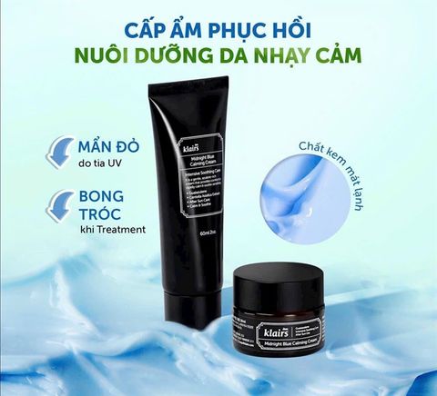 Kem Dưỡng Klairs Midnight Blue Calming Cream 60ml