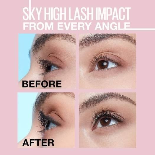 (CÔNG TY) Mascara Maybelline Tơi Dài Mi Không Giới Hạn 6ml Lash Sensational Sky High Waterproof Mascara Makeup (Hồng)