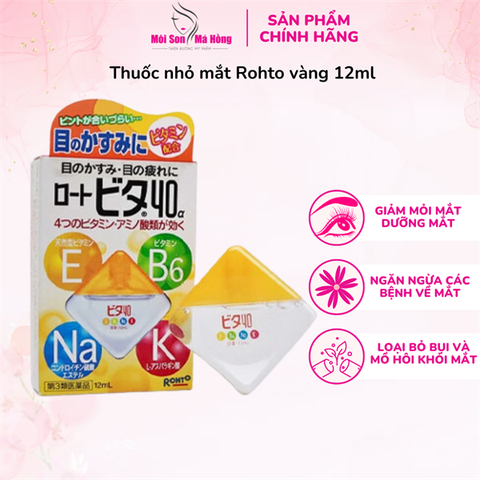 Nước nhỏ mắt Rohto Vitamin Rotovita Nhật Bản 12ml