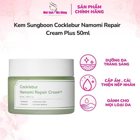 Kem Dưỡng Phục Hồi Sungboon Editor Cocklebur Namomi Repair Cream 50ml