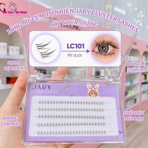 LÔNG MI CỤM TỰ NHIÊN JARY CLUSTER LASHES HỘP NHỰA 5 HÀNG-LC101