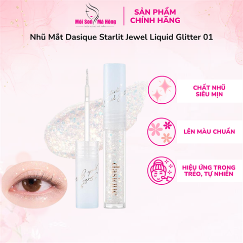 Nhũ Mắt Dasique Starlit Jewel Liquid Glitter 01