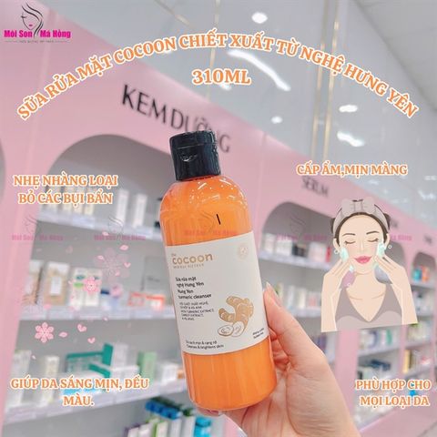 Sữa rửa mặt nghệ Cocoon hung yen turmeric cleanser 140ML/ 310ML